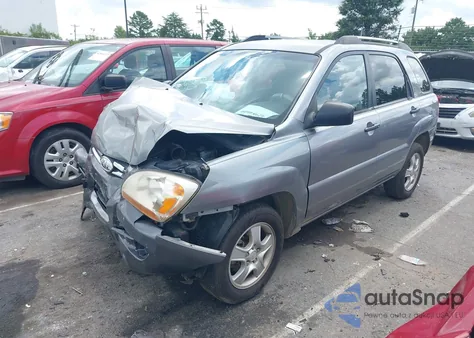 2008 Kia Sportage Lx из США, поврежденный, VIN KNDJF724X87539806